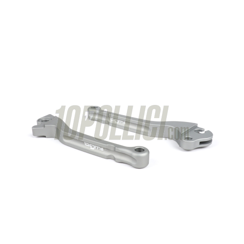 Lever Set brake and clutch BGM PRO CNC for brake disc PX (2004-) - matt silver - Heng Tong - pair