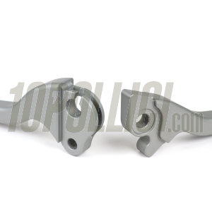 Lever Set brake and clutch BGM PRO CNC for brake disc PX (2004-) - matt silver - Heng Tong - pair