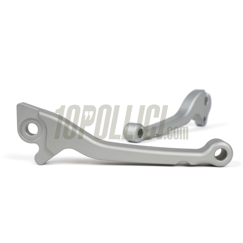 Lever Set brake and clutch BGM PRO CNC for brake disc PX (2004-) - matt silver - Heng Tong - pair