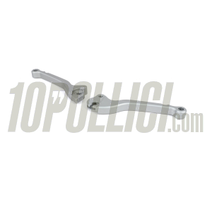 Lever Set brake and clutch BGM PRO CNC for brake disc PX (1998-2003) - steel gray - Grimeca - pair