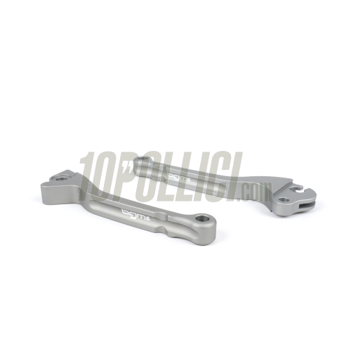 Lever Set brake and clutch BGM PRO CNC for brake disc PX (1998-2003) - steel gray - Grimeca - pair