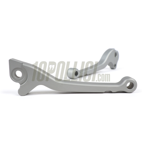 Lever Set brake and clutch BGM PRO CNC for brake disc PX (1998-2003) - steel gray - Grimeca - pair