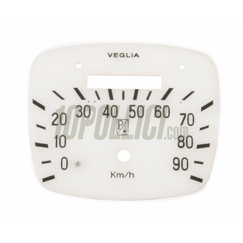 Speedometer face plate for Vespa VNA, VNB