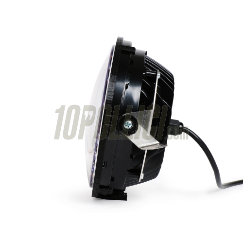 Headlamp Unit LED for Vespa PX, PE, Lusso, `98, MY, `11, LML Star 125-200 2T, 4T, round, Ø 143 mm, 12V DC, with e-mark. Also for Vespa Sprint Veloce, GTR, TS, Rally 180-200 - with mounting material