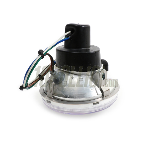 Headlamp Vespa 50 SS, 90 SS, 125 Primavera, ET3, Super - clear glass look, for HS1 halogen bulbs 12v 35/35W