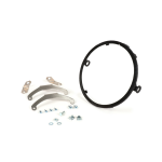 Kit di montaggio per fanale anteriore LED per Vespa PX, PE, Lusso, `98, MY, `11, LML Star 125-200 2T, 4T, Ø 143 mm