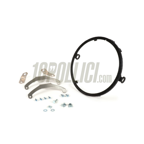 Mounting kit for headlamp Unit LED for Vespa PX, PE, Lusso, `98, MY, `11, LML Star 125-200 2T, 4T, round, Ø 143 mm