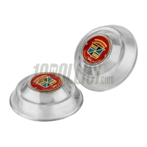 Copricerchi ULMA per cerchio 8" chiuso Vespa 98, 125 V1-15, V30-33, VU, VM, VN, VNA, Hoffmann, VNB, ACMA, 150 VL, VB, VBA, VBB, alluminio lucidato