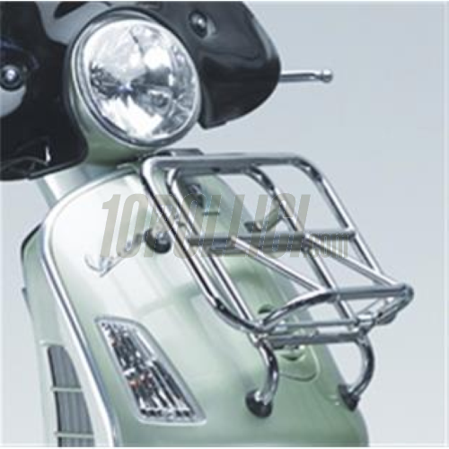 Front luggage carrier for Vespa GTS, GTS, Super, GTV, GT60, GT L, 125-300ccm 4T LC, load area: 38x25 cm - chrome