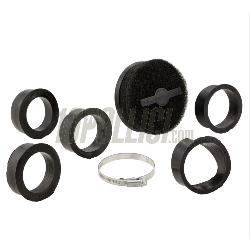 Air filter MARCHALD Power Double Layer Ø 100 x 65mm - connection Ø 46,49,52,55,58 mm - black