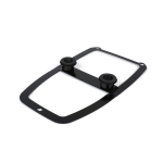 Mounting plate for sport seat AQUILA CONTINENTALE for Vespa 50, 125 ET3 Primavera - BLACK