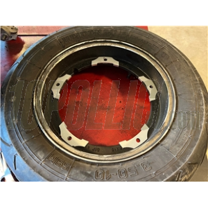 Kit distanziali centraggio cerchio in lega tubeless SIP 2.50-10 Vespa 50, 125 ET3 Primavera, PK, PX, T5 - per montaggio pneumatici larghi