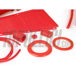 Kit gommini telaio Vespa GT, Sprint, GL, TS, Super, Rally - 19 pezzi - Rosso