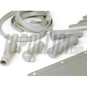 Frame rubber set Vespa GT, Sprint, GL, TS, Super, Rally - 19 parts - Grey