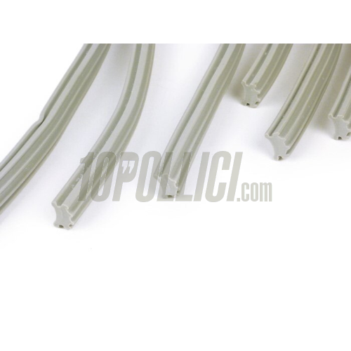 Frame rubber set Vespa GT, Sprint, GL, TS, Super, Rally - 19 parts - Grey