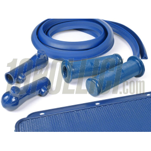 Frame rubber set Vespa GT, Sprint, GL, TS, Super, Rally - 19 parts - Blue