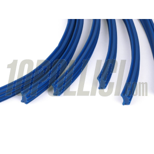 Frame rubber set Vespa GT, Sprint, GL, TS, Super, Rally - 19 parts - Blue