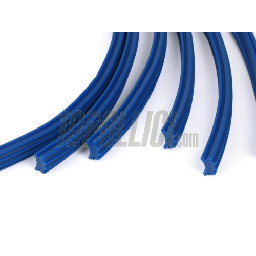 Frame rubber set Vespa GT, Sprint, GL, TS, Super, Rally - 19 parts - Blue