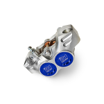 Brake caliper OTTOPUNTOUNO New Era - 4 pistons, 84mm hole to hole - CNC aluminum, anodised blue and silver