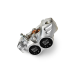 Brake caliper OTTOPUNTOUNO New Era - 4 pistons, 84mm hole to hole - CNC aluminum, anodised black and silver