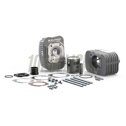 Cylinder kit MALOSSI BIG DEPS 4 MHR Ø 47mm stroke 43mm aluminium, pin Ø 12 for Piaggio Ciao, Ciao PX, Si, Bravo, Boxer, Boss, Grillo 50 cc