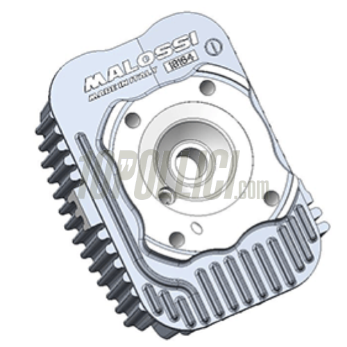 Cylinder kit MALOSSI BIG DEPS 4 MHR Ø 47mm stroke 43mm aluminium, pin Ø 12 for Piaggio Ciao, Ciao PX, Si, Bravo, Boxer, Boss, Grillo 50 cc