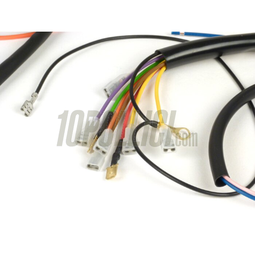 Wiring loom set BGM PRO, Vespa AC, conversion to Vespatronic electronic ignition, Vespa 50 Special,  incl. light switch 