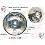 Fanale anteriore SIEM Ø 115mm per Vespa 90SS, 125 ET3 Primavera, Super