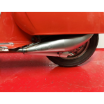 Printed racing exhaust VMC EVO RACER 52-S Vespa 50, 90, 125 ET3 Primavera - hub spacing 52mm - silver