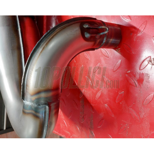 Printed racing exhaust VMC EVO RACER 52-B Vespa 50, 90, 125 ET3 Primavera - hub spacing 52mm - black