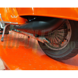 Printed racing exhaust VMC EVO RACER 52-B Vespa 50, 90, 125 ET3 Primavera - hub spacing 52mm - black