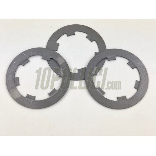 Dischi frizione condotti FALC Racing in acciaio Vespa 50, 90, 125 ET3 Primavera, PK, 3pz