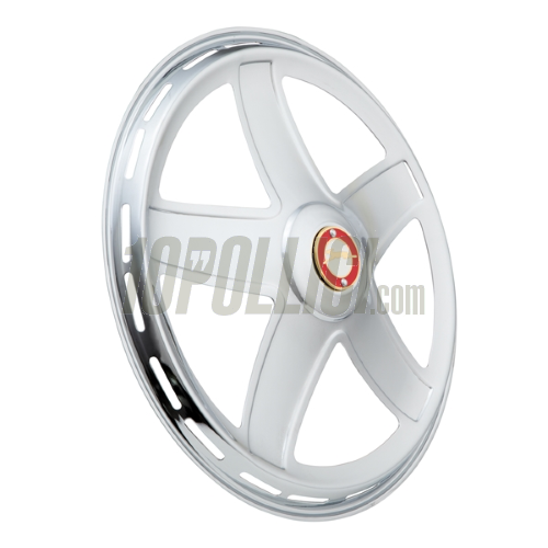 Hug cap "Ferrarina 50 anni" for open 10" rim Vespa  50, Primavera, ET3, PK GT, Sprint, GL, GS, 180 SS, Sprint V, Rally, TS, PX, PE, Lusso, T5, LML 