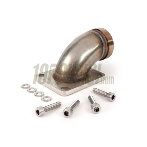 Intake manifold, upper part, reed valve MRP Øi 38mm, Øe 45mm, for Vespa GT, GL, Sprint, TS, VBA, Super, Rally, PX, PE, T5, Cosa 
