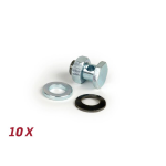 Cable Nipple M9 set BGM brake cable rear for Vespa 50, 90, 125 ET3 Primavera, PK, GL, TS, GT, GTR, Sprint, Rally, SS180, PX