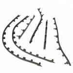 Floor runner kit Vespa GTS Super Yacht Club - 6 pcs, black
