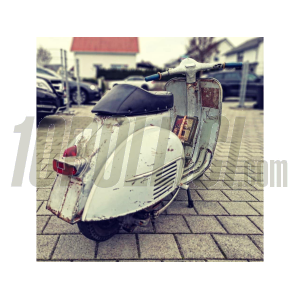 Oil can rack  Vespa Smallframe, Largeframe, Wideframe - untrated steel, legshield center