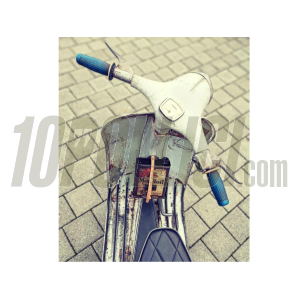 Oil can rack  Vespa Smallframe, Largeframe, Wideframe - untrated steel, legshield center