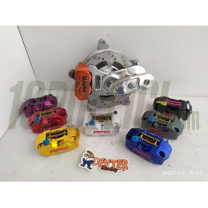 Front disc brake kit DEXTER RACING, for Vespa 50 Special, 125 Primavera, ET3 - violet caliper