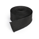 Exhaust insulating strap - 50mm x 10m, black