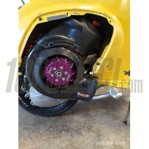 Flywheel cover BIG AIR DEXTER RACING - Vespa 50, 90, 125 ET3 Primavera - carbon fiber 