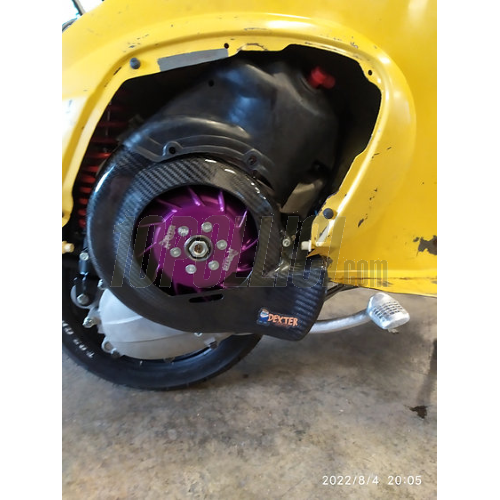 Flywheel cover BIG AIR DEXTER RACING - Vespa 50, 90, 125 ET3 Primavera - carbon fiber 