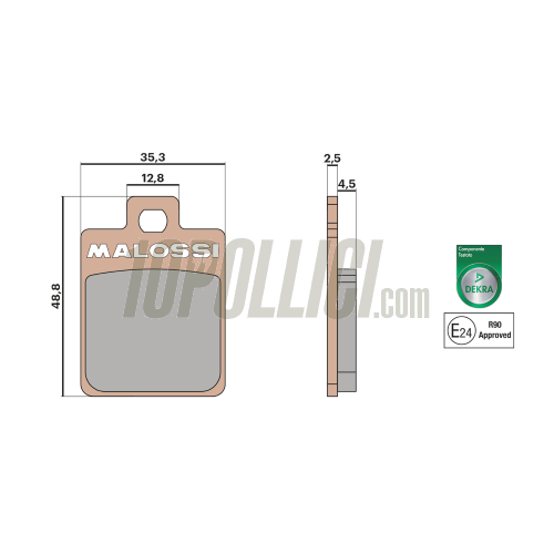 Brake pads MALOSSI MHR synt for ZIP SP brake caliper - S14