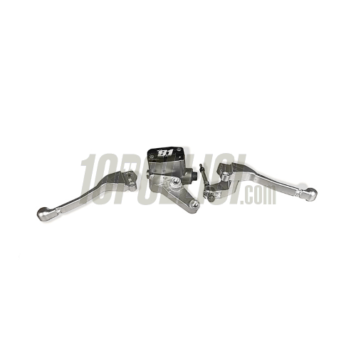 Kit VB-11 pompa freno idraulica e  leva frizione OTTOPUNTOUNO  Vespa Primavera, ET3, Sprint - alluminio CNC, Ø 11mm - Silver