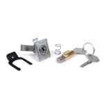 Kit serrature bloccasterzo e bauletto portaoggetti per Vespa PX, GT, GL, Sprint, Super, lunghezza 38,5mm, larghezza guida bloccasterzo: 4mm