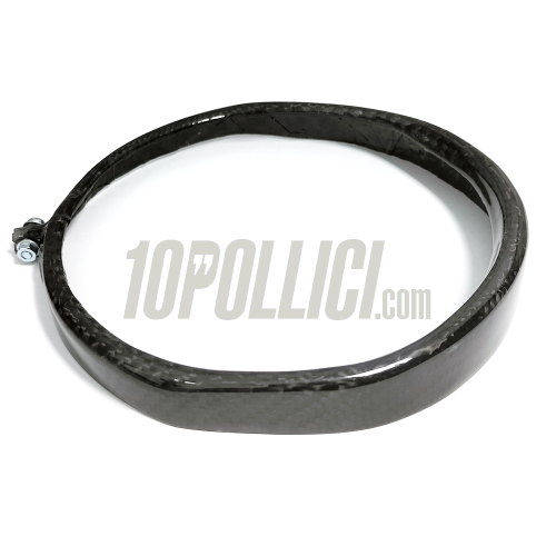 Headlamp rim TOMAS COMPOSITI Vespa 90, 125 ET3 Primavera, Super, Ø115mm, carbon fiber