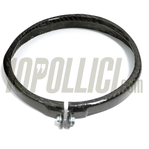 Headlamp rim TOMAS COMPOSITI Vespa 90, 125 ET3 Primavera, Super, Ø115mm, carbon fiber
