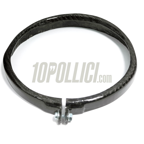 Headlamp rim TOMAS COMPOSITI Vespa 90, 125 ET3 Primavera, Super, Ø115mm, carbon fiber