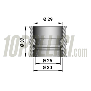 Intake rubber MALOSSI for 19/25 PHBG-PHBL carburettors