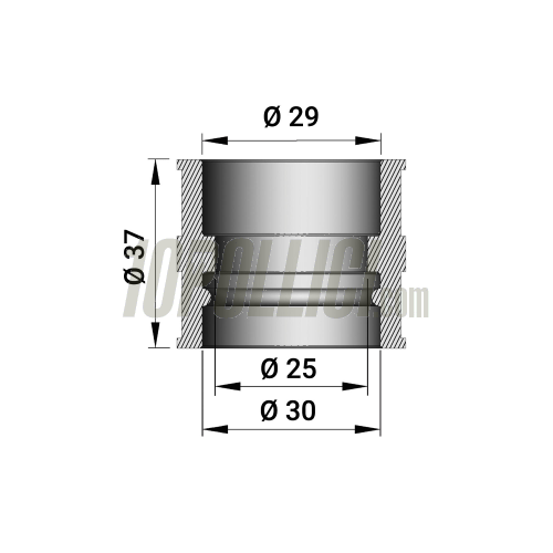 Intake rubber MALOSSI for 19/25 PHBG-PHBL carburettors